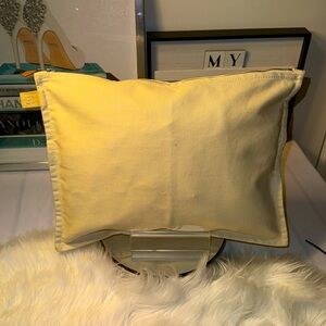 Auth Hermes New Yachting Cotton Pouch Beige EUC